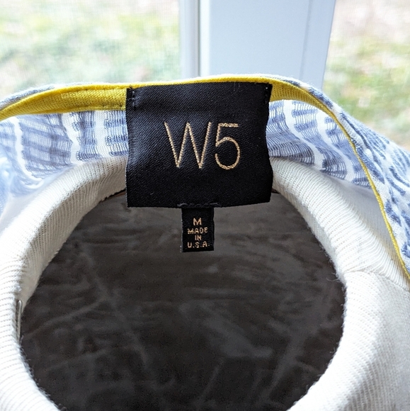 W5 for Anthropologie Blue and White Tied Top - Picture 5 of 9